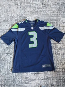 Nike On Field Seattle Seahawks Wilson #3 Jersey Mens Large Blue Home - Picture 1 of 5