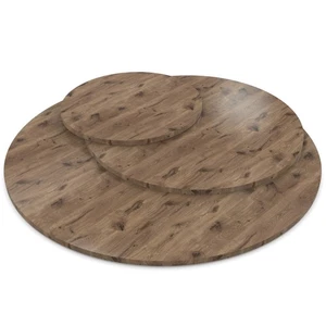 Tablero de mesa redondo roble Castell madera placa decoración aglomerado mesa de comedor - Imagen 1 de 5