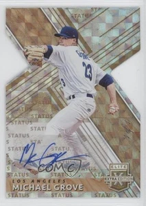 2019 Panini Elite Extra Edition Status Gold Die-Cut 1/1 Michael Grove Auto 3c2 - Picture 1 of 3