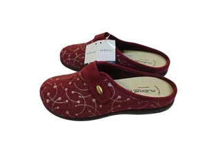 Flexus by Spring Step Sophie Red Indoor & Outdoor Slide on Shoes EUR 40 US 9 NWB - Picture 1 of 6