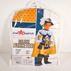 Dress Up America Deluxe Musketeer 1-2Years Fancy Dress Halloween Costume New - Picture 1 of 12