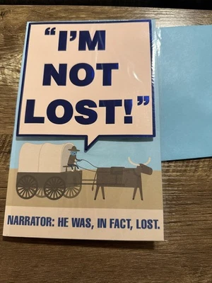 Tarjeta del Día del Padre American Greetings. I’m Not Lost Wild West. Precio de venta sugerido por el fabricante: $6,99 Foto 1 de 3