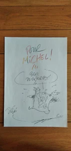 Dédicace sur papier libre , Jean-Pierre Dirick ( Docteur Psy )   . - Picture 1 of 2