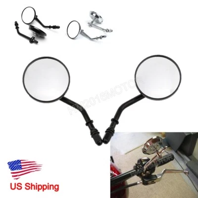 2X Motorcycle Rear View Mirrors for Harley-Davidson XL 1200 883 Hugger Sportster - Image 1 of 4