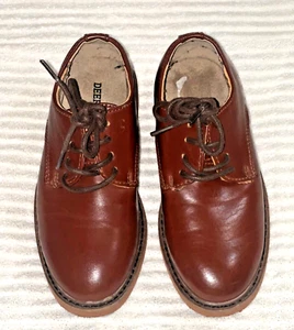 Deer Stag Boys DENNY 11M Luggage Brown Oxford Lace Shoes Dress - Picture 1 of 5