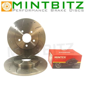 Dischi Freno BMW Mini Mk1 TUTTI Posteriori (Forati e Scanalati) e Pastiglie Mintex - Foto 1 di 1