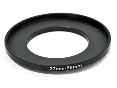 37-58mm Metal Step Up Ring Lens Adapter 37 male to 58 female thread - UK STOCK - Image 1 of 4