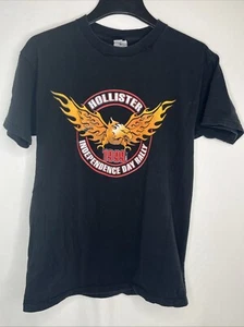 Men’s Large 1999 Hollister Rally Black T-shirt W/Defects - Picture 1 of 19