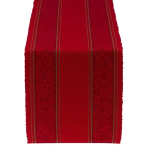 Stechpalme Streifen Jacquard, gerippt, Weihnachten 13" x 72" Tischläufer von DII  - Bild 1 von 1