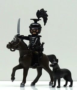DER SCHWARZE ULAN ELITE GARDE REITER Playmobil zu Kavallerie Top Custom - RAR ! - Picture 1 of 12
