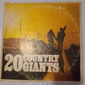 🎵 🎶 20 COUNTRY GIANTS ALBUM COLUMBIA DOUBLE LP Johnny Cash George Jones Rare - Picture 1 of 14