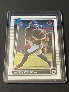 2021 Panini Donruss novato con clasificación óptica #204 Justin Fields osos novatos de radiocontrol - Imagen 1 de 2
