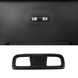 Black Wood Rear Roof Reading Light Cover Trim for Chevy Silverado GMC SIERRA 19+ - Picture 1 of 15