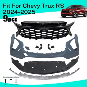 Front Bumper Cover Grille Assembly Grill Fit For Chevy Trax RS 2024 2025 - Picture 1 of 16