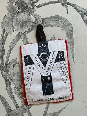 Ancien EX VOTO - Reliquaire - In hoc signo vinces - union réparatrice - Photo 1/2