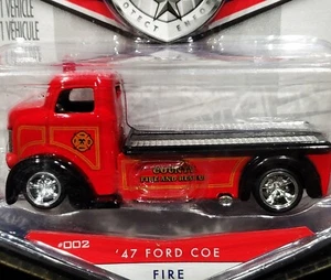 Jada 47 1947 Ford Coe Hauler Truck Fire And Rescue Badge City Heat Collectible - Picture 1 of 2