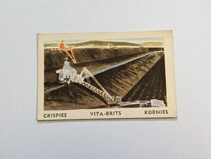 Vintage Crispies Vita-brits  Kornies Collectable Card no 52 Yallourn Coalmine - Picture 1 of 2