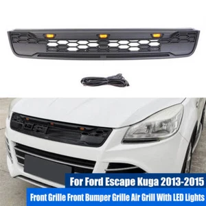 GRILL Kühlergrill FRONT Kühlergitter 3 LED-Leuchten für FORD KUGA ESCAPE 2013-15 - Bild 1 von 11