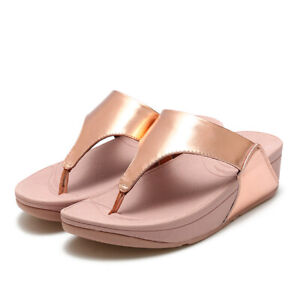 Fitflop Women Genuine Leather Sandals Mules Beach Platform Shoes Slippers