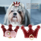 20Pcs Cute Pet Dog Cat Headwear Crown Style Hairpin Hair Clip Pet Grooming A Ecm