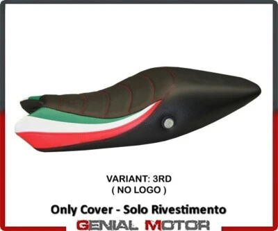 Funda sillín asiento Tricolat Total Negro Rojo (RD) T.I. DUCATI MONSTER 796 2008>2014 Foto 1 de 2