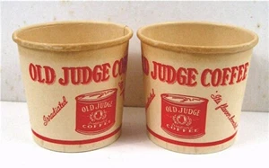 Old Judge Café Irradiado Sabor Encerado 4 oz Taza Antiguo Sin Usar Stock de Tienda - Imagen 1 de 1