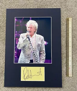 SIR ROD STEWART ICONIC MUSICIAN AUTOGRAPH & PHOTO DISPLAY PSA - Foto 1 di 3