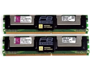 2GB (2x 1GB) Kingston KTH-XW667LP/2G DDR2-667Mhz PC2-5300 ECC Fully Buffered RAM - Bild 1 von 1