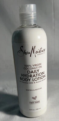 Loción corporal hidratación diaria 100 % aceite de coco virgen Shea Moisture 13 fl oz ea Foto 1 de 2