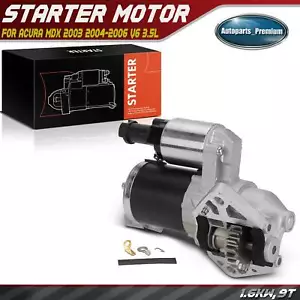 1x Starter Motor for Acura MDX 2003-2006 V6 3.5L 1.6KW 12V Counterclockwise 19T - Picture 1 of 8