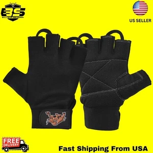 Gym Gloves With Wrist Wrap Exercise fitness gloves Gym Bodybuilding - Picture 1 of 9