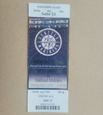 Oakland Athletics at Seattle Mariners Ticket May 2, 2009 Ken Griffey Jr.