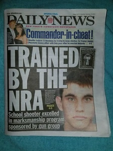 New York Daily News 17.02.18 trainiert von NRA Pat O'Hare Brenda Starr starb Tiger Woods - Bild 1 von 12