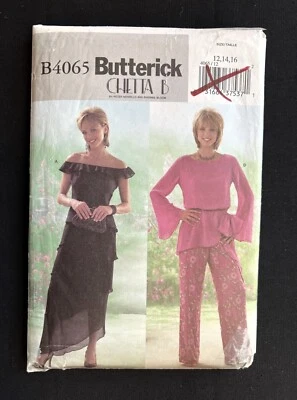 Butterick B4065 Misses Top-Skirt-Pants by Chetta B 2003 Pattern size 12-16 Uncut - Image 1 of 3