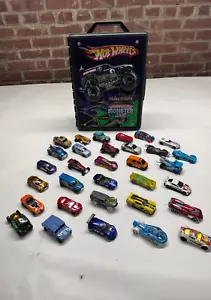 Grave Digger Hot Wheels Monster Jam Truck Carrying Case With 25+ matchbox Cars - Picture 1 of 14