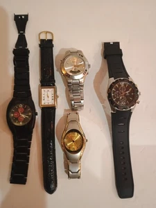 Watch Lot - 5 Watches - Montana, Armitron, Charles Raymond. Quartz, Japan... - Picture 1 of 11