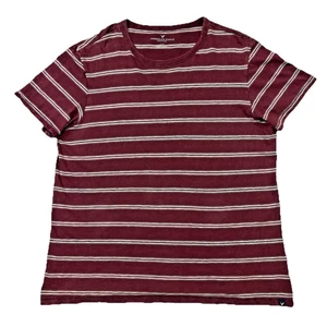 American Eagle weinrot gestreift Herren Large T-Shirt - Bild 1 von 22