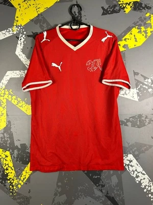Camiseta Suiza Fútbol Casa 2008 - 2010 Puma Rojo Hombre Talla S/M ig93 Foto 1 de 4