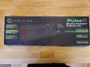 GameMax Pulse RGB Gaming Keyboard & Mouse Kit - 7 Function Lighting - 3200 DPI - Picture 1 of 5