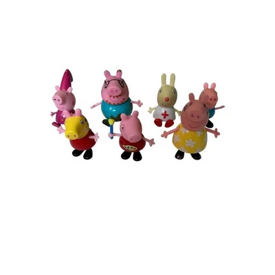 Lote de 7 figuras de acción Peppa Pig de juguete para adornos de pasteles niños Foto 1 de 4