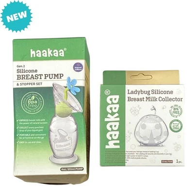HAAKAA Bomba de Silicona y Colector de Leche Nuevo Combo Bebé Foto 1 de 3