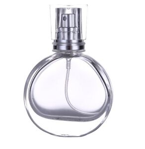 30ml Empty Glass Perfume Spray Bottle Atomizer Refillable Clear Round 