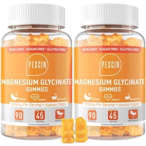 Magnesium Glycinate Gummies for Adults & Kids 1000mg High Absorption Magnesiu... - Picture 1 of 7