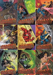 DC Outburst 1996 Fleer/Skybox juego completo de 20 tarjetas de inserción de máxima potencia de fuego - Imagen 1 de 3