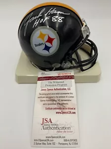JACK HAM signed/autographed PITTSBURGH STEELERS VSR4 mini helmet w/HOF 88 - JSA - Picture 1 of 7