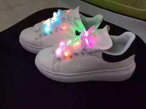    Shoe Laces with bright LED lights . Great for running in evening