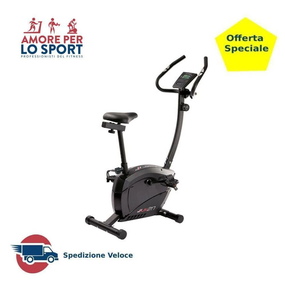 Cyclette Magnetica Tekna 217 JK Fitness bici da Camera Volano 6 kg bicicletta