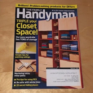 The Family Handyman Magazine Feb 2014 #1 In DIY Home Improvement Closet Space - Picture 1 of 1