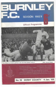 1968/69 FA Cup 3rd Round - BURNLEY v. DERBY COUNTY - Picture 1 of 1