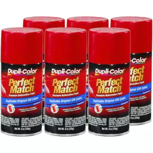 Duplicolor BGM0519 (6-Pack), Perfect Match Aerosol Paint GM WA9260, Victory Red - Picture 1 of 1